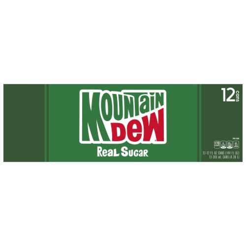 Mountain Dew® Throwback Soda Can Perspective: top