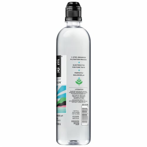 LIFEWTR Purified Bottled Water Perspective: top