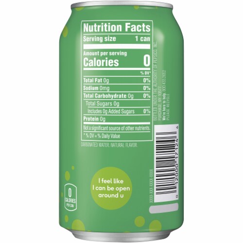 Bubly™ Lime Flavored Sparkling Water Can Perspective: top