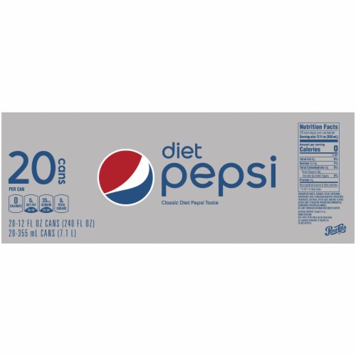 Diet Pepsi® Cola Soda Perspective: top