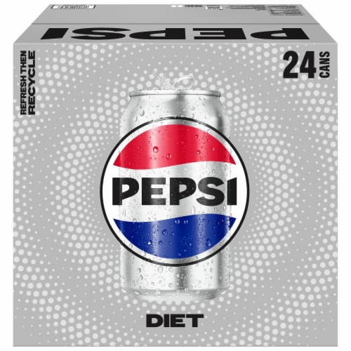 Diet Pepsi Cola® Soda Cans Perspective: top