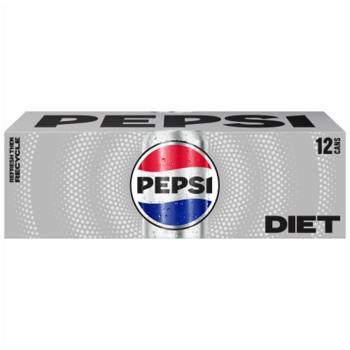 Diet Pepsi Cola® Diet Soda Cans Perspective: top