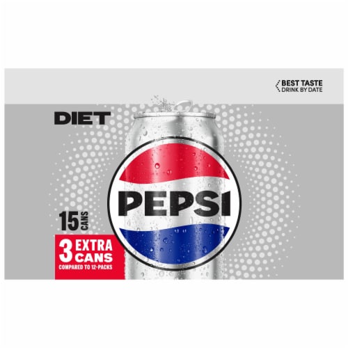Diet Pepsi® Cola Soda Cans Perspective: top