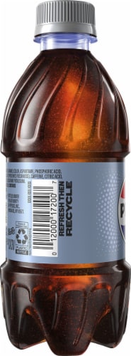 Diet Pepsi Cola® Zero Sugar Soda Bottles Perspective: top