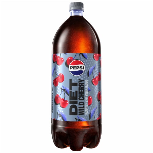 Diet Pepsi Cola® Wild Cherry Soda Bottle Perspective: top