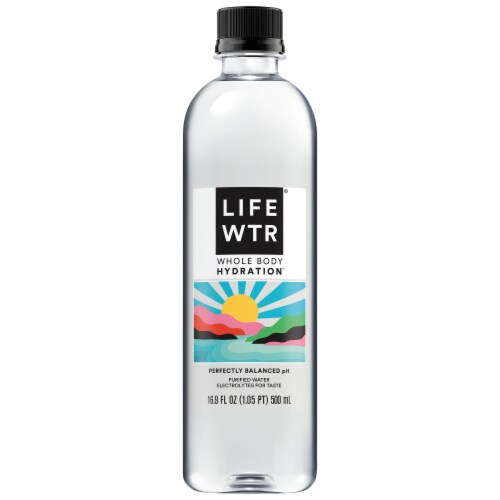 LifeWTR® Purified Bottled Water Perspective: top