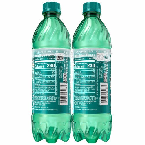 Mountain Dew® Baja Blast Soda Bottles Perspective: top