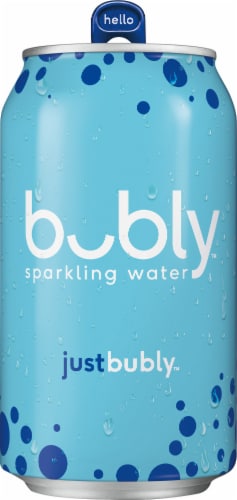 Bubly™ Just Bubly™ Sparkling Water Cans Perspective: top