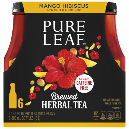 Pure Leaf® Mango Hibiscus Brewed Herbal Tea Perspective: top