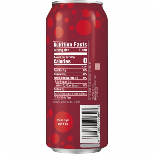 Bubly™ Cherry Flavored Sparkling Water Can Perspective: top