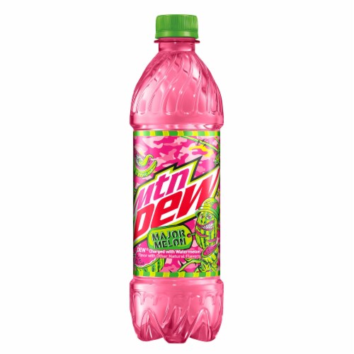 Mountain Dew® Major Melon Soda Bottles Perspective: top
