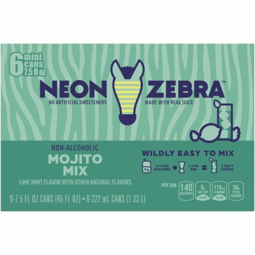 Neon Zebra™ Mojito Mix Lime Mint Flavor Perspective: top