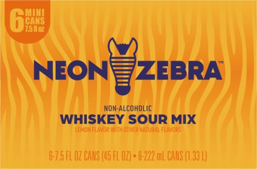 Neon Zebra Non-Alcoholic Whiskey Sour Mix Perspective: top
