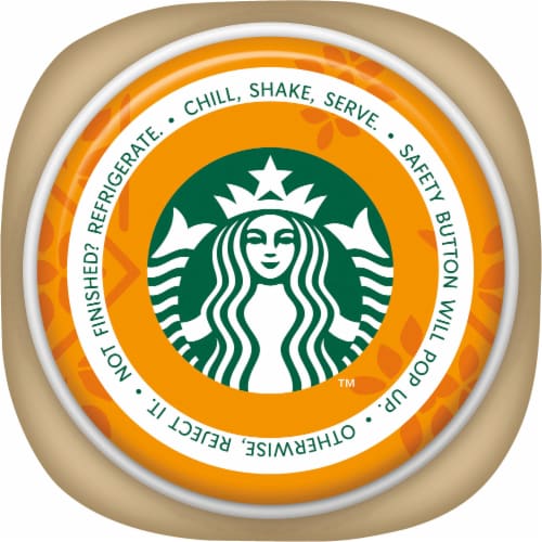 Starbucks Caramel Flan Frappuccino Chilled Coffee Drink Perspective: top