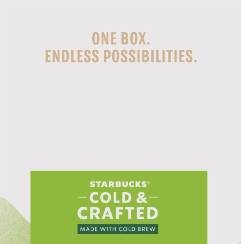 Starbucks® Cold & Crafted Premium Coffee Drink with + Splash of Milk Perspective: top