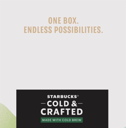Starbucks® Cold & Crafted Premium Black Unsweetened Coffee Drink Perspective: top