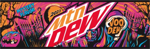 Mountain Dew Voo Dew Soda Cans Perspective: top