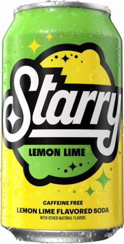 Starry™ Lemon Lime Caffeine Free Soda Bottles Perspective: top
