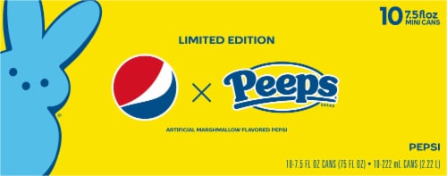 Pepsi Peeps® Artificial Marshmallow Flavored Soda Perspective: top