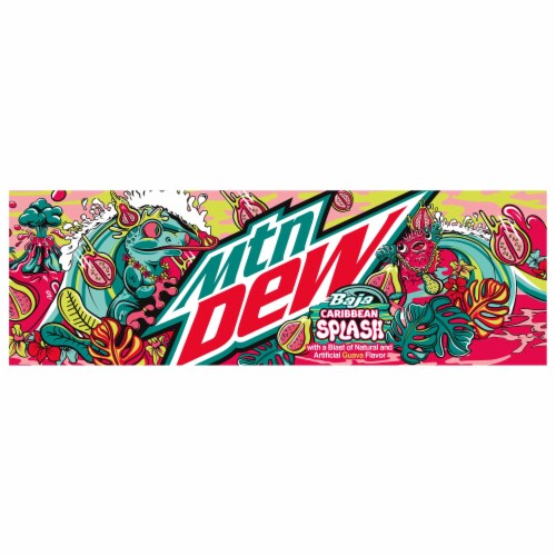 Mountain Dew Caribbean Splash Guava Baja Blast Perspective: top