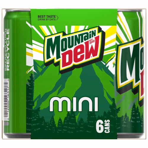 Mtn Dew Soda Citrus 7.5 Fl Oz 6 Count Perspective: top
