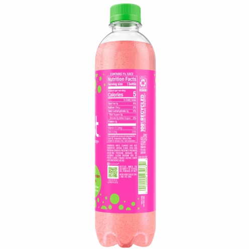 Bubly® Burst Watermelon Lime Sparkling Water Bottle Perspective: top