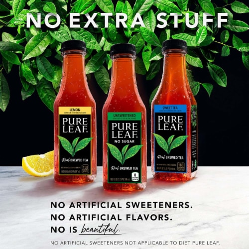 Pure Leaf® Raspberry Black Iced Tea Bottle Perspective: top