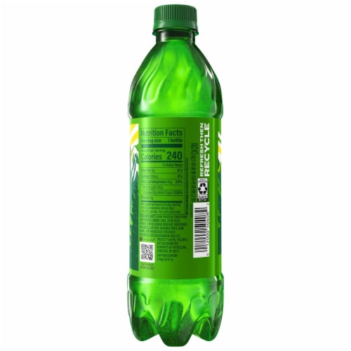 Mountain Dew® Soda Bottles Perspective: top