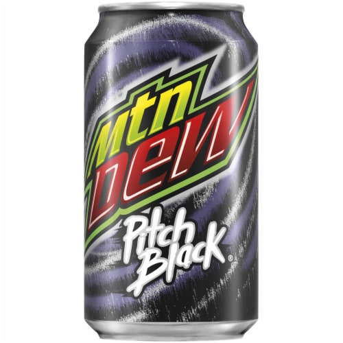 Mountain Dew Pitch Black Soda, 12 cans / 12 fl oz Kroger