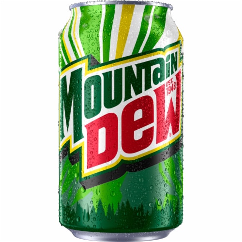 Mountain Dew® Soda Cans Perspective: top