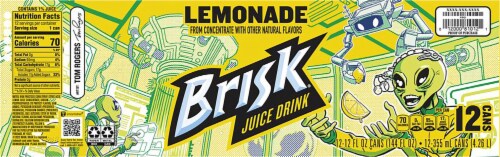 Brisk Lemonade Juice Perspective: top
