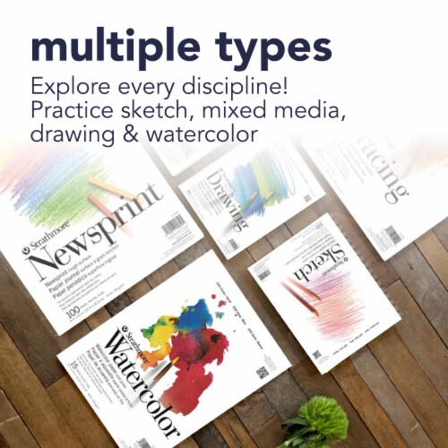 Strathmore® Cold Press Watercolor Paper - 15 Sheets Perspective: top