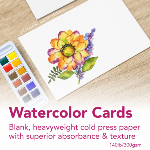 Strathmore® Watercolor Cards Perspective: top