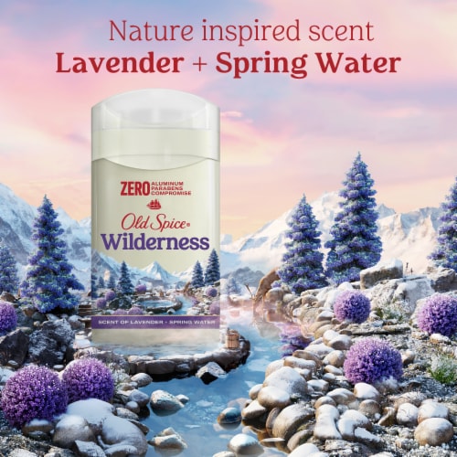 Old Spice for Men Aluminum-Free Deodorant Wilderness with Lavender Scent 1-Pack Perspective: top