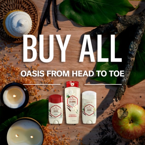 Old Spice Oasis Men's Aluminum Free Deodorant Stick Perspective: top