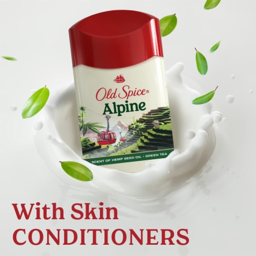 Old Spice Fresher Collection for Men Antiperspirant Deodorant Invisible Solid Alpine with Hemp Oil Perspective: top