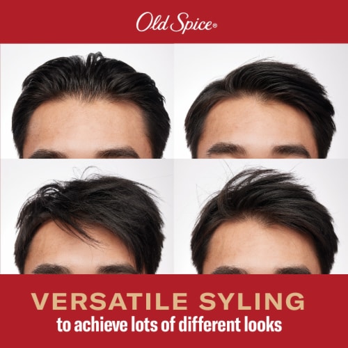 Old Spice Men's Stay-In-Place Hair Styling Putty, High Hold with Very Low Shine Perspective: top