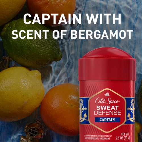 Old Spice Antiperspirant and Deodorant for men, Captain with Bergamot Scent, Soft Solid Perspective: top