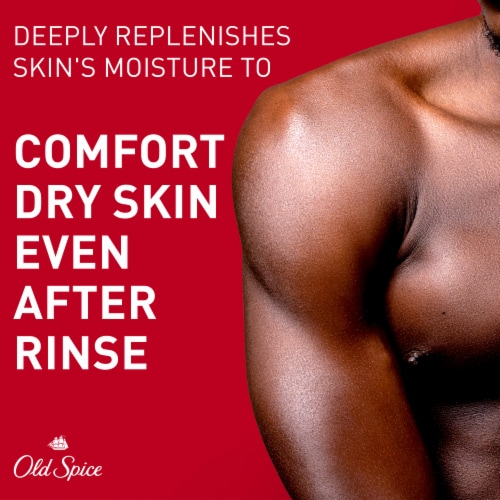 Old Spice Hydration Body Wash GentleMan's Blend Vanilla + Shae Deep Cleaning 24/7 Renewing Moisture Perspective: top