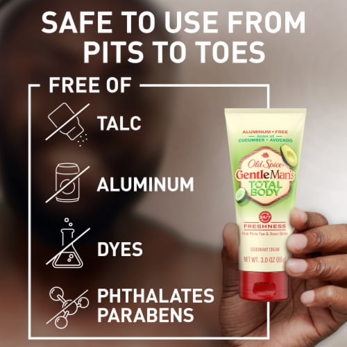 Old Spice® Gentle Man's Total Body Cucumber + Avocado Deodorant Cream Perspective: top