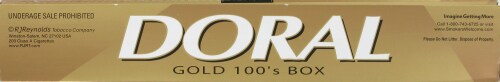 Doral Gold 100s Box Perspective: top