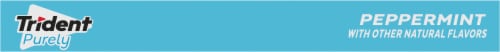 Trident Purely Peppermint Sugar Free Gum Sticks Perspective: top