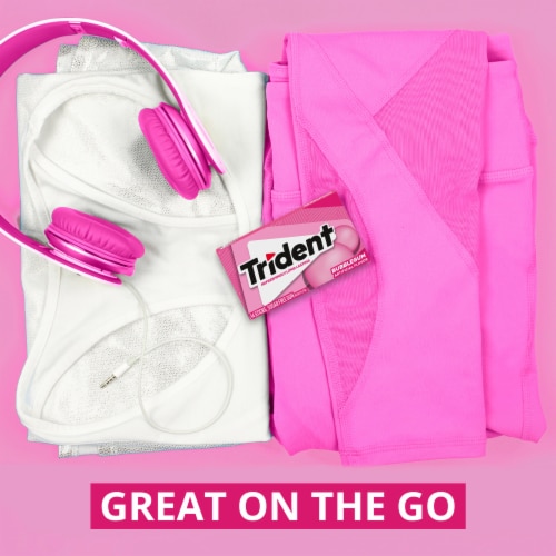 Trident Bubblegum Sugar Free Gum Perspective: top
