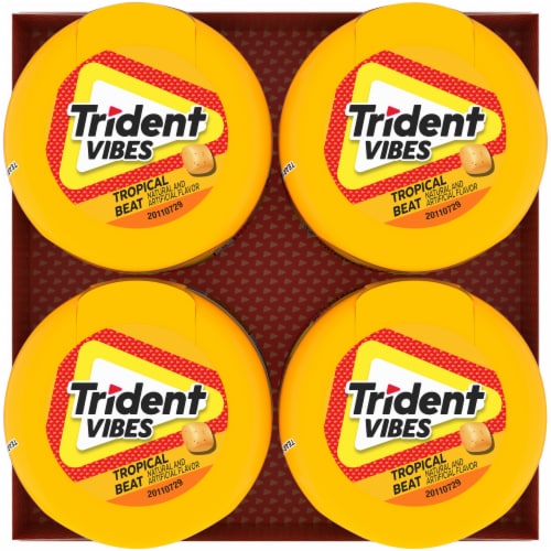 Trident Vibes Tropical Beat Gum Perspective: top