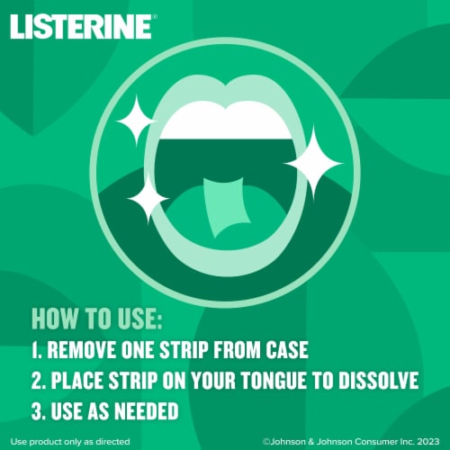 Listerine Freshburst Pocketpaks Breath Strips Perspective: top