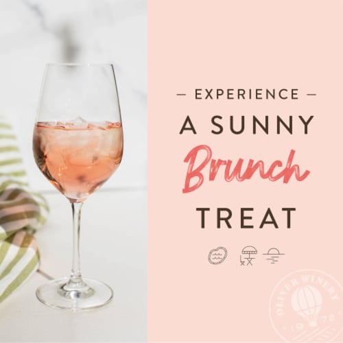 Oliver Winery Sweet Rosé Wine Perspective: top