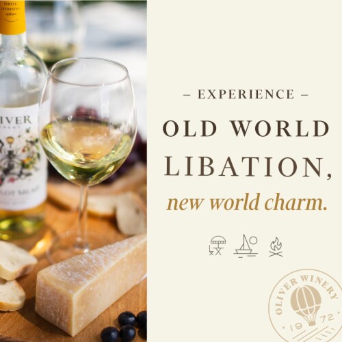 Oliver Winery Camelot Mead Honey Wine Perspective: top