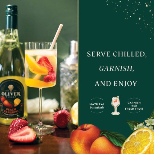 Oliver Winery Peach Sangrini Wine Cocktail Perspective: top