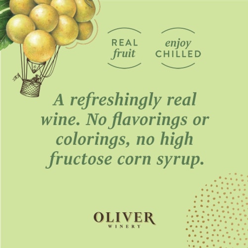 Oliver Winery Vine Series Moscato Indiana White Wine Perspective: top
