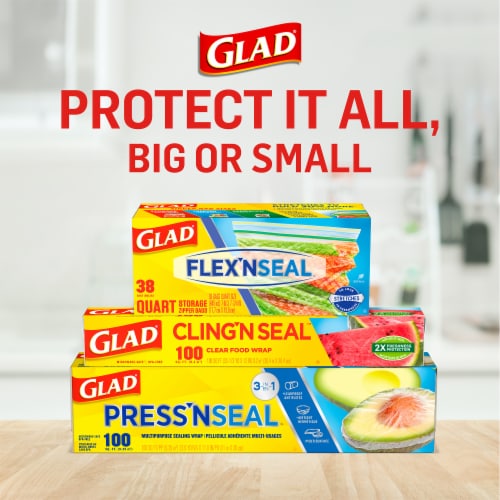 Glad Cling N Seal Plastic Food Wrap Perspective: top